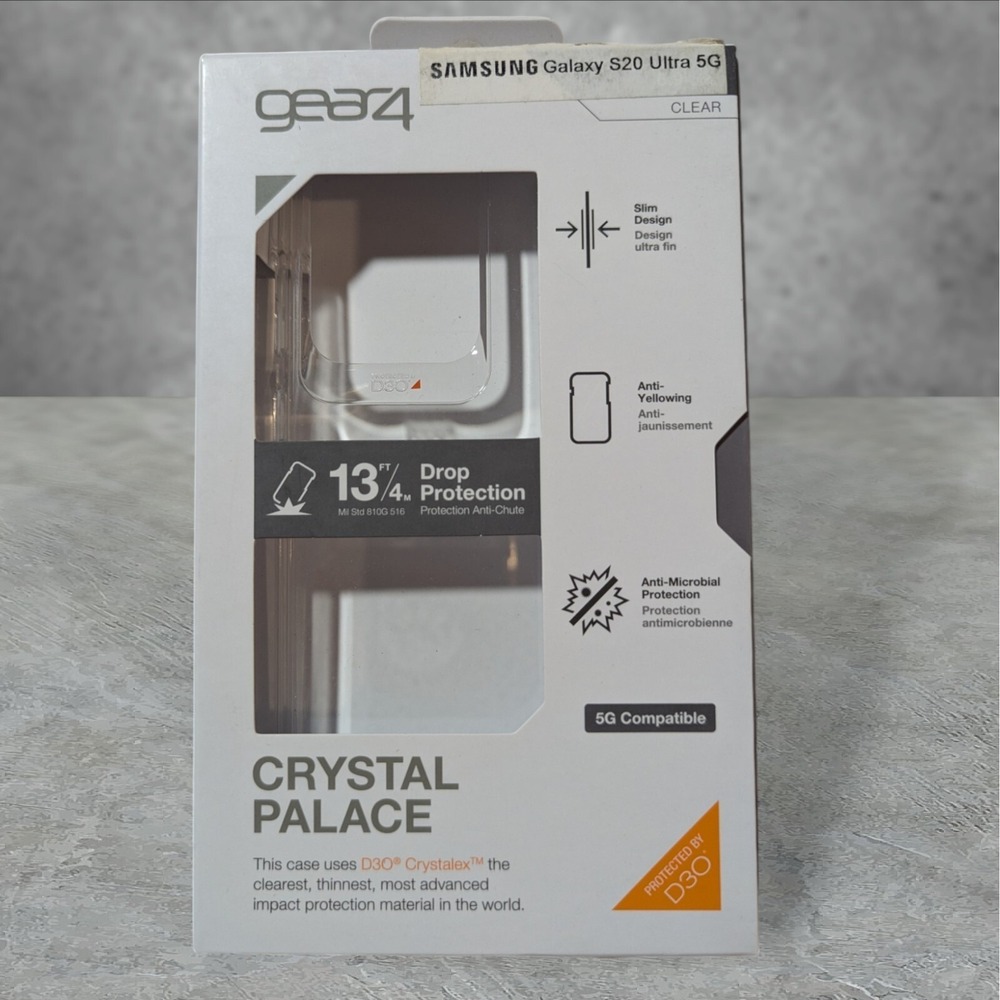 A8 Gear4 Crystal Palace D3ObCase for Samsung Galaxy S20 Ultra 5G - Clear